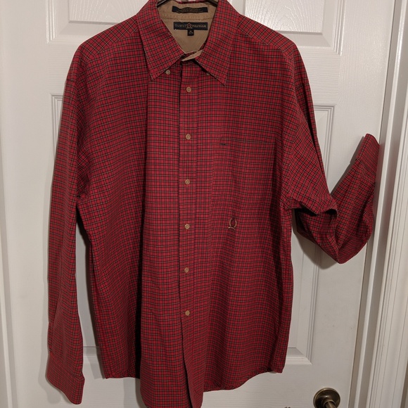 Tommy Hilfiger Other - Tommy Hilfiger Men's Shirt Plaid Red XL